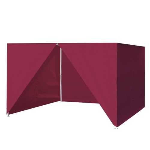 Eurmax USA Full Zippered Walls for 10x10 Easy Pop Up Canopy Tent,4 Walls ONLY(Burgundy)