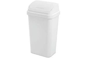 13 Gallon Plastic Swing Top Kitchen Trash Can