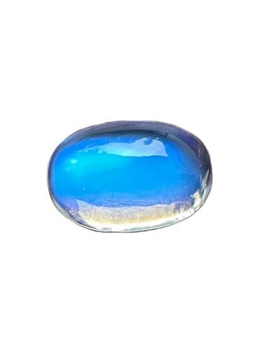 Pierre de lune naturelle arc-en-ciel de forme ovale 12,5x8 mm pour création de bijoux uniques