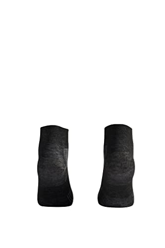 Wrightsock Coolmesh Ii Quarter Blister Free Socks - Lightweight & Breathable Women Men Running Hiking Travel | Large, Black Marl #TOP2