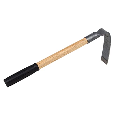 Toyvian Herramientas Agrícolas De Azada para Jardinería Azada De Acero Pequeña para Desherbar y Plantar Exteriores y Color Negro