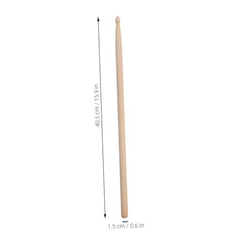 12 pares de baquetas 5a de madera de arce con punta redonda, agarre suave para educación musical, práctica de jazz y uso en caja para principiantes miniatura 2