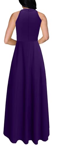 Formal Dress for Women Elegant Halter Neck High Split Wedding Guest Cocktail Party Prom Evening Long Dresses4