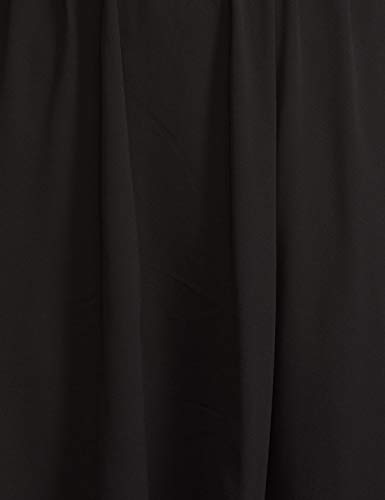 Image of EASYBUY Women's Dobby Georgette Fit and Flare Below The Knee Dress (SU20EX10LW Black L)