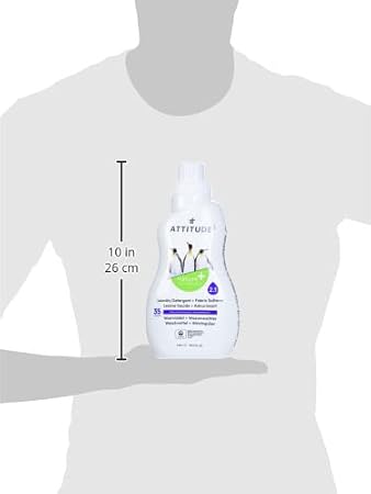 ATTITUDE 2-in-1 Laundry Detergent & Fabric Softener, Plant- & Mineral-Based, HE Compatible, Vegan, Made in Canada, Mountain Essentials Scent, 35 Loads, 1.05 Liters