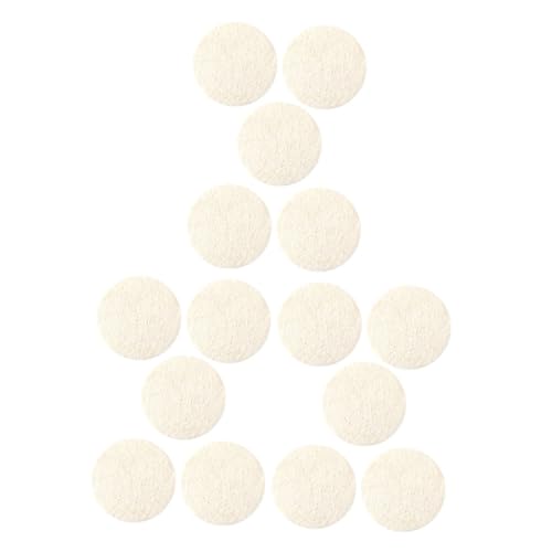 SHERCHPRY 15pcs Natural Loofah Face Exfoliating Pads for Deep Cleansing and Makeup Removal Lightweight Scrubber for Home and Travel for Skincare Routine and Oil Control