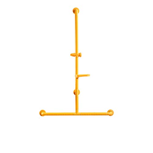 Ljf Reposabrazos Cabina de Ducha Barra de elevación Seguridad Antideslizante Ancianos de Tipo T Soporte eléctrico reposabrazos (Color : White)