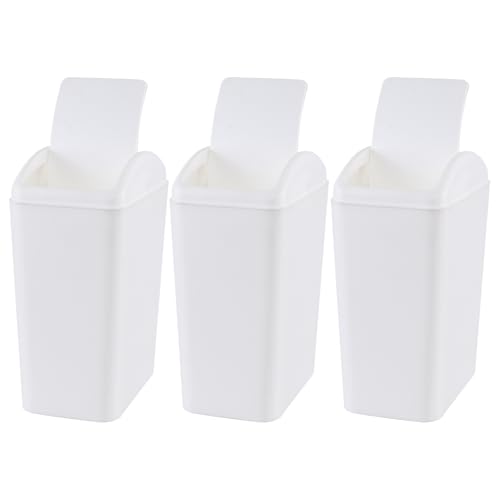 Caneca de basura plástica con tapa basculante 4.5 gal, 3 unidades miniatura 7