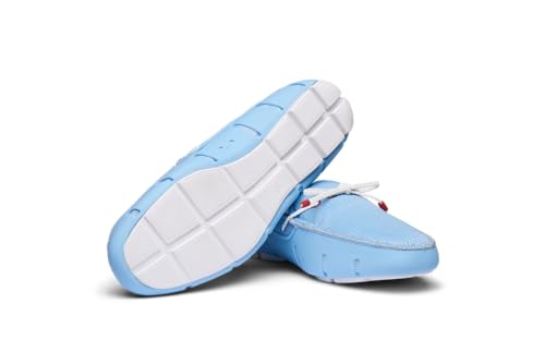 SWIMS Mens Loafers, Braided Lace Shoes for Men, Casual Beach Loafer, Comfortable Summer Shoe, Stylish Lightweight Walking Footwear (Spray Blue,14)3