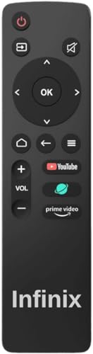Image of K2ORA Remote Compatible for Infinix Y1 32 /43 Inch LED Smart TV - with YouTube & Prime Hotkeys | Original Replacement Controller | Without Voice Command