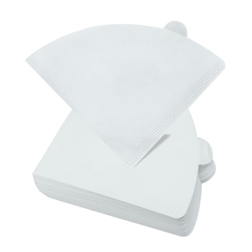Cionyce Cone Coffee Filters Size 02, 100Pcs 2-4 Cups Disposable White Coffee Filter Paper, Compatible with V60 and Conical Shaped Pour Over Coffee Dripper