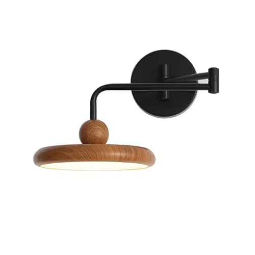 Retro Movable Retractable Wall Lamp Amen Creative Wood Grain Corridor Lamps European Bedroom Headboard Wall Light,Contemporary Wall Lamps