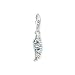 Produktbild THOMAS SABO Charm-Anhänger Phönix Feder mit blauen Steinen 925 Sterlingsilber 1905-644-1