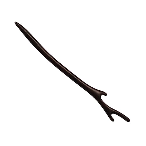 Beavorty Vintage Holz Geweih Haarnadel 2 Stück Schwarz Handgefertigt Langlebig Haarschmuck Für Damen Und Mädchen Eleganter Retro Chignon Haarstab Für Alltag Und Festliche Anlässe