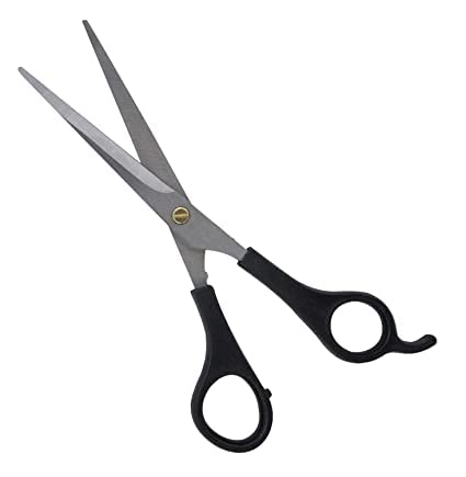 Confidence Small Scissors For Nose Hair Cutting Moustache Scissors For Men, Silver, Pack Of 1 2