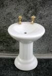 Melody Jane Dolls Houses House Miniature Bathroom Furniture White Porcelain Sink Basin #TOP1