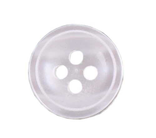 Image of Pack of 15 Small Shirt Buttons 4 Holed for Sewing and Art and Craft Round Buttons with 4 Holes