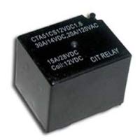 A51CS12VDC1.6 - Automotive Relay; 12 VDC; 1C SPDT; 40 Amps; PC Board; Single Side Stable; Sealed Standard PC Layout; 1.6 W; AgSnO2 (1 Item)