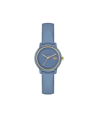 Lacoste Orologio con Movimento al Quarzo a Tre Lancette da Donna Collezione LACOSTE.12.12 SWIFT con Cinturino in Pelle Blu Denim, 2001435, Blue