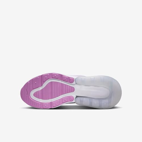 Nike Air Max 270 Big Kids' Shoes (Doll/Rush Fuchsia/White/Metallic Silver)2
