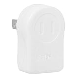 Xiwai NEMA 1-15P USA Outlet Saver Power Extension Adapter 2-Prong 2 Outlets 90 Degree Up Down Angled