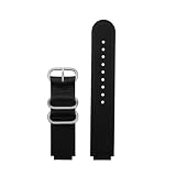 Compatibile con l'orologio Casio Small Square AE1200/1000/1300/1500 SGW-300 Orologio in pelle ruvida retrò modificato con bracciale da 18 mm(Black silver)