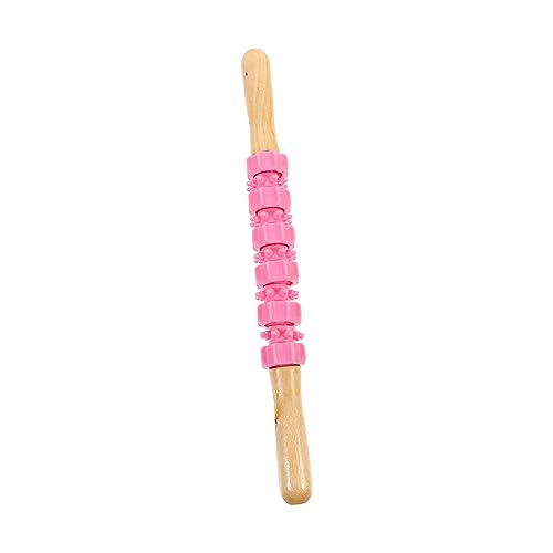 TOVINANNA 1pc Scroll Wheel Roller Handheld Muscle Roller Handheld Muscle Roller Stick Tool Body Stick Stick Fitness PVC Pink