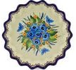 Polmedia Polish Pottery Fluted Pie Dish UNIKAT - Summer Splendor Pattern Handmade in Boleslawiec Poland + Certificate of Authenticity