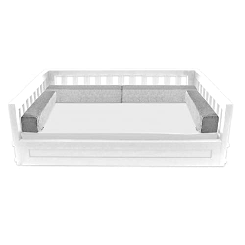 Oreiller rectangulaire 45x15cm coussin dos canapé bois TXXMM