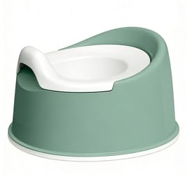 Tinyiota Toddler Potty Training Toilet,Smart Potty, Deep Green/White