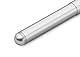 Kaweco LILIPUT Kappen-Kugelschreiber Silber I Exklusiver Kuli für Standard D1 Minen inklusive Retro Metallbox I Metall Aluminium Kugelschreiber 13 cm