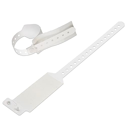 Bracelet d'identification d'hôpital plastique blanc anti-erreur de soin