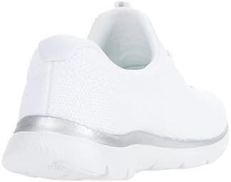 Skechers Sport Women's Women's Cool Classic Sneaker, WSL=White/Silver, 11 | Image 4