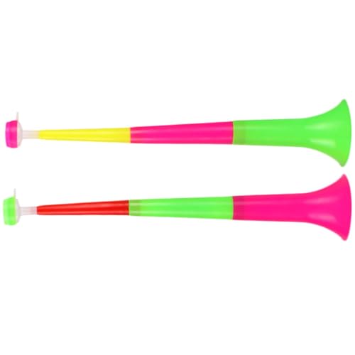 NULYLU De Trompeta Colorida Telescópica De ástico para Animación En Juegos De Fútbol Juguetes De Sonido para Celebraciones Ideal para y Festejos
