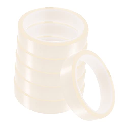 SOLUSTRE 6 Rollos cinta de transferencia de calor cinta adhesiva de colores dispensador de cinta transparente cinta blanca cinta protectora de calor cinta aislante multifunción la mascota