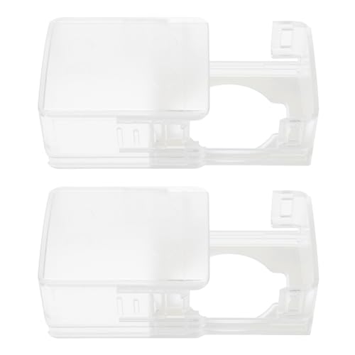 HEALLILY Cubierta de Cerradura de Puerta a Prueba Cocina y Baño, Material Abs, Diseño Moderno y 2 Piezas Fáciles de Desbloquear para Adultos