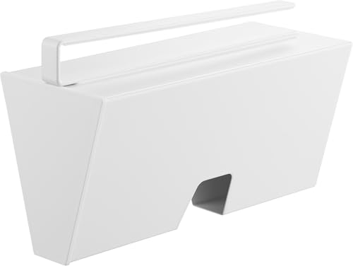 山崎実業(Yamazaki) 戸棚下 プラスチックバッグ ケース ホワイト W9.1×D22.1×H13.2cm タワー tower 浮かせる収納 アイラップ収納 調理用ポリ袋 収納ケース 10252