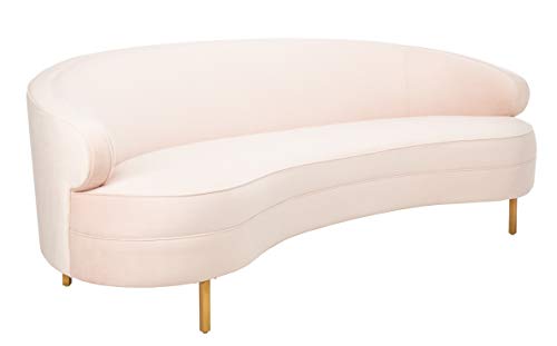 Safavieh Couture Primrose Glam Velvet Curved Sofa