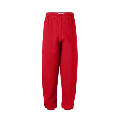 Soffe MJ Boys 8-20 Sweatpant, Red, Medium
