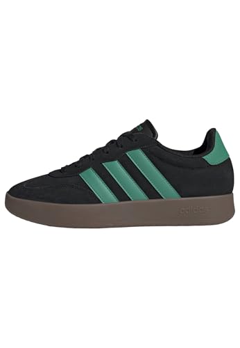 Adidas Homme BARREDA Shoes, Core Black/Court Green/GUM5, 44 EU