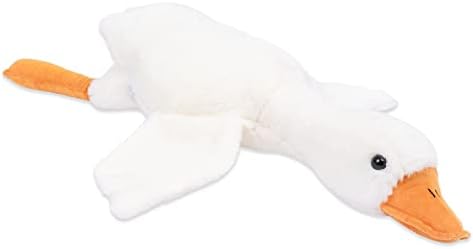 Storagex 3lbs Weighted Goose Stuffed Animals, Cute Stuff Goose Soft plushies for Girl Weighted Geese Stitch Stuffed Toy Pillow for boy Kawaii Duck Plush Small Gifts for Kids (White Goose, 35 inch)
