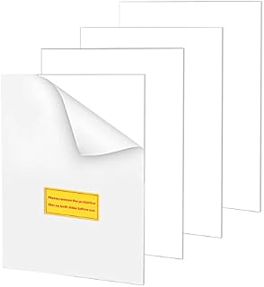3mm Thick Acrylic Cut Plastic Sheet, MerryNine 4PCS 7.8X5.9 Inches Clear Perspex Sheet Handmade DIY Raw Material with Protective Film for Home, Advertising Signs, Painting, Handicraft Artwork Etc
