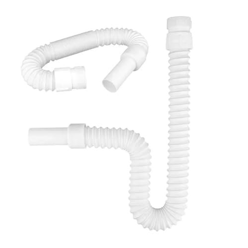 Tubo flexible de desagüe for cocina de 36-79 cm, for lavabo de baño, manguera de plomería galvanizada, manguera extensible.