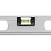 Johnson Level & Tool ‎1300-2400 Aluminum Level with Ruler, Easy Readability, Shock Absorbent, Silver, 24