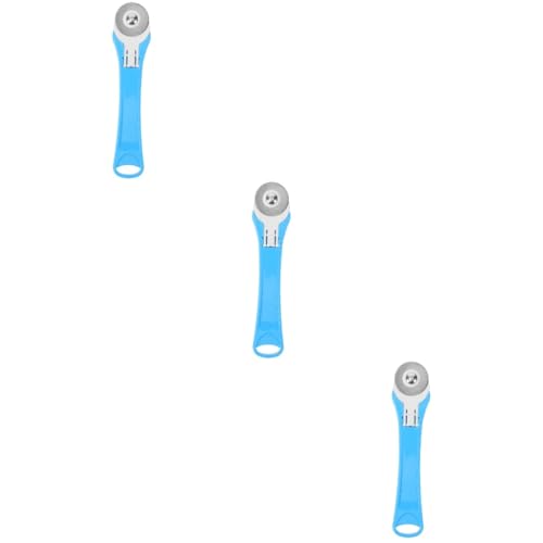 VILLCASE 3pcs Round Wheel Cloth Cutter Roller for Sewing Durable Plastic and Stainless Steel Lock Button Safety