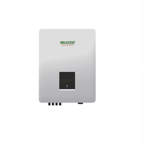 Image of WAAREE 8kW Three Phase Solar Inverter | High Efficiency Grid-Tie Inverter | 1100V Max Input | 98% Efficiency | LCD Touch Display | WiFi & App Monitoring | Pack of 1