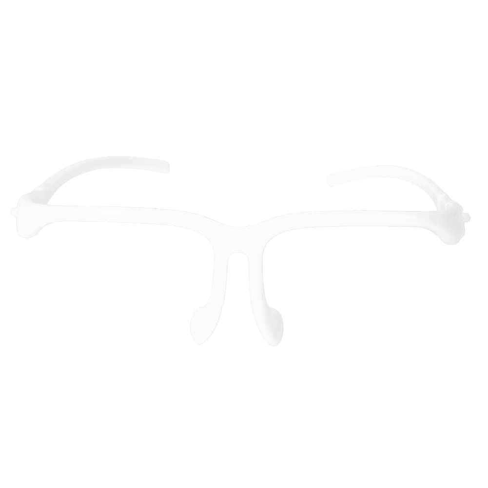 Naroote Masque de Protection Dentaire Confortable Anti-buée pour Usage Dentaire, Visière 10 Pièces pour Professionnel de Magasin à Domicile, Plastique Blanc Rose Vert Bleu 8,6 X 6,2 Pouces (WHITE)