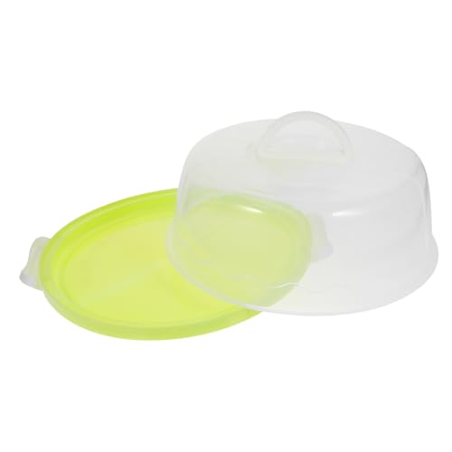 Alipis Round Cake Carrier Box Portable Plastic Cupcake Holder Reusable Party Cake Box