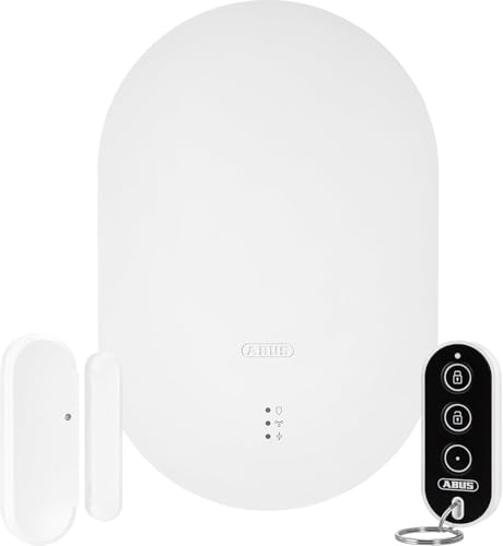 ABUS Smartvest Pro   Alarma inalámbrica con Central, Detector de Apertura, Sirena, Mando a Distancia y aplicación Gratuita   Sistema de Alarma para casa y apartamento   Protección contra robos con