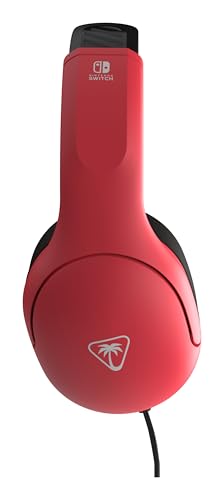Turtle Beach Airlite Fit Casque de Jeu Filaire Bleu et Rouge sous Licence Officielle pour Toutes Les Nintendo Switch - Microphone à Bascule et Silencieux, Oreillettes de Confort supérieur